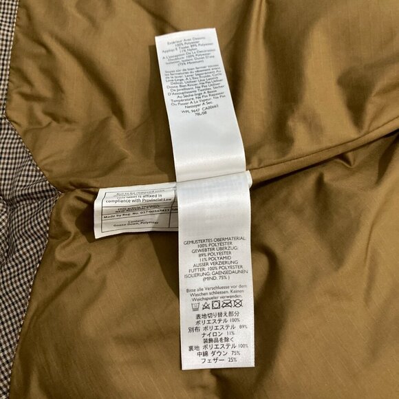 Eddie Bauer 1936 Skyliner Model Men’s XL Goose Down Vest Zip Grey Brown Quilted - Picture 8 of 10